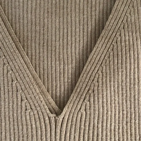 Zara Ribbed Knit Sleeveless Sweater Tank Dress - Picture 3 of 6